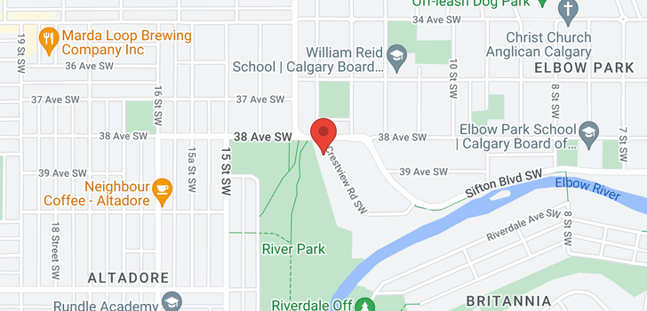map of 3911 CRESTVIEW RD SW